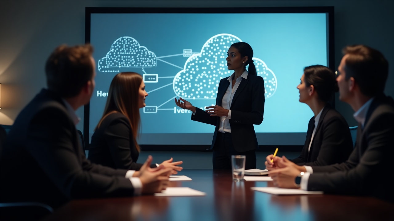 Reunión de consultoría con clientes